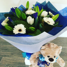 Load image into Gallery viewer, New Arrival Baby Boy Flower Combo. - Wellington Flower Co.