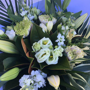 Bouquet in Creams, Greens & Whites  - Wellington Flower Co.