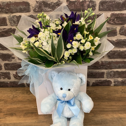 New Arrival Baby Boy Flower Combo. - Wellington Flower Co.