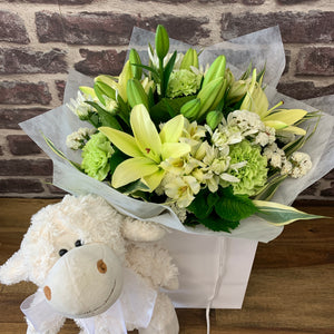 Soft toy and Flower Combo - Wellington Flower Co.