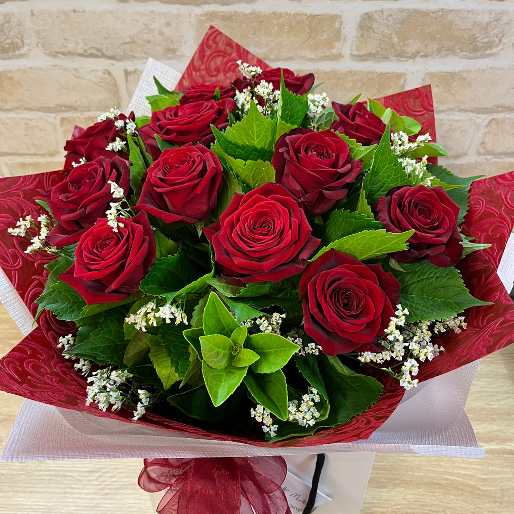 Dozen Roses - Wellington Flower Co.
