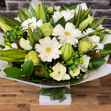 Load image into Gallery viewer, Vox Box Arrangement Creams, Greens &amp; Whites - Wellington Flower Co.