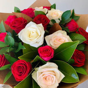 12 Roses - Assorted Colours - Wellington Flower Co.