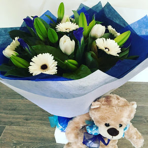 New Arrival Baby Boy Flower Combo. - Wellington Flower Co.