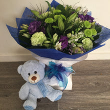 Load image into Gallery viewer, New Arrival Baby Boy Flower Combo. - Wellington Flower Co.